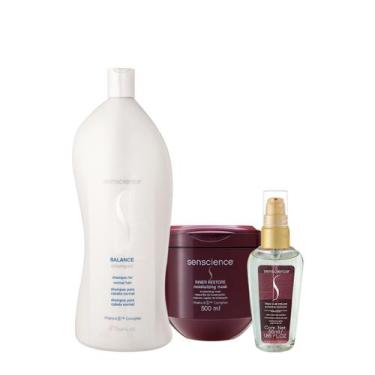Imagem de Kit Senscience Balance Inner True Hue Shampoo Máscara Sérum (3 produto