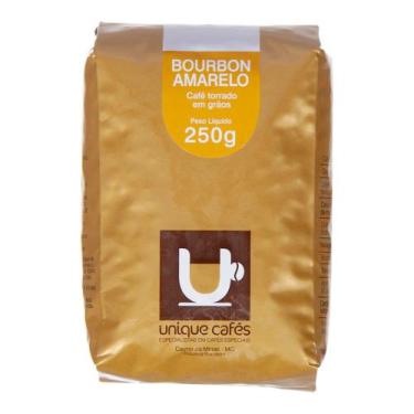 Imagem de Café Unique Bourbon Amarelo Torrado Em Grãos 250g