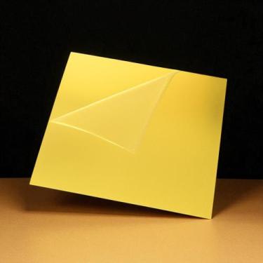 Imagem de Chapa de Acrílico Espelhado Prata Dourado 30X30cm 2mm - COMERCIAL  LUV