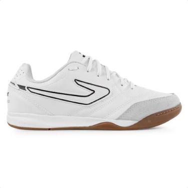 Imagem de Chuteira Futsal Topper Maestro Club V Masculina, Branco, Preto, 44