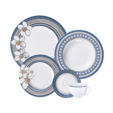 Imagem de Aparelho De Jantar Tramontina Nix 30 Peças Em Porcelana Decorada