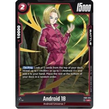 Imagem de Carta Dragon Ball TCG - Android 18 (Awakened Pulse) - Incomum