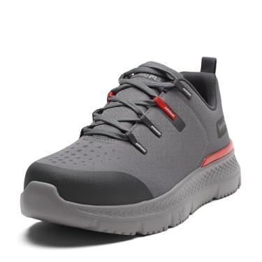 Imagem de Timberland PRO Bico de segurança masculino Intercept Steel, Cinza/vermelho, 15 Wide