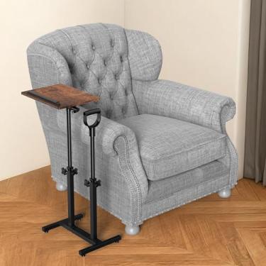 Imagem de Mesa giratória para TV e laptop ajustável em altura com dispositivo ergonômico de assistência em pé