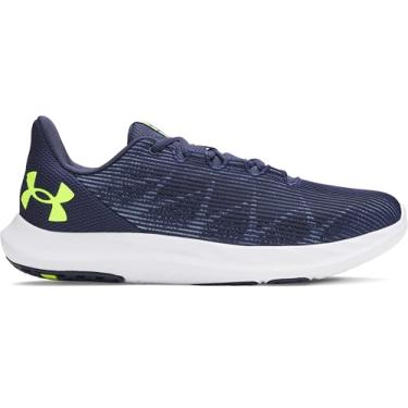Imagem de Under Armour Tênis masculino Charged Speed Swift, (405) Azul-marinho lavado/preto/amarelo de alta visibilidade, 46