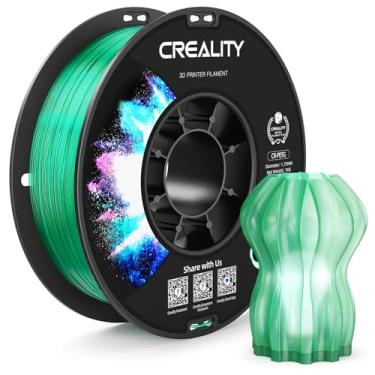 Imagem de CREALITY Filamento PETG Filamento de impressora 3D de 1,75 mm, carretel de 1 kg (2,2lb), precisão dimensional ± 0,03 mm, adequado para Ender, Bambu Lab, Anycubic, ELEGOO FDM, verde transparente