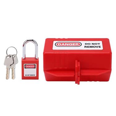 Imagem de Kit de Trava Elétrica Estável e de Alta Confiabilidade para Diferentes Configurações Com 38 Mm/1,5 Polegadas Comprimento - Abs + Nylon + Latão + Aço Inoxidável (Caixa de trava grande + cadeado de 38