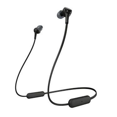 Imagem de Sony Fones de ouvido intra-auriculares sem fio WI-XB400B (assistente de voz embutido, design de faixa de pescoço, Bluetooth 5.0, NFC, fone de ouvido com microfone para telefone e PC/laptop) preto