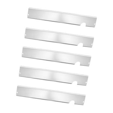 Imagem de IEUDNS 5x Placas de aquecimento para substituição de barra de sabor para churrasco, acessórios para serviços pesados, ferramentas multifuncionais para homens, Prata