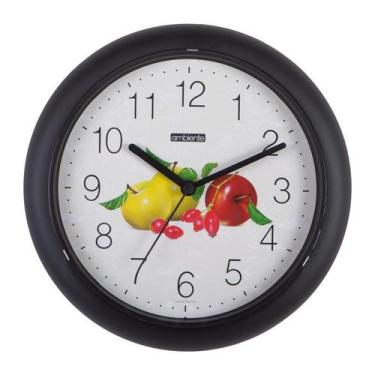 Imagem de Relogio par.rd 24,5cm frutas ambie - AMBIENTE
