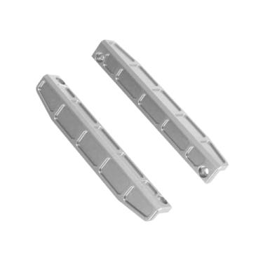 Imagem de Dynwave Protetor de borda do chassi esquerdo e direito, peça de reposição, brinquedos, hobby, faça você mesmo, peças de reposição modificadas, acessórios de, Prata