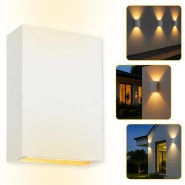 Imagem de Arandela Box Slim Mini Led 4w 2 Focos 12cm Externa Ip65 Iluminação Luz