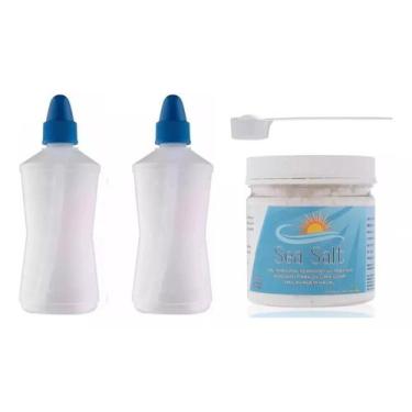 Imagem de Frasco Limpador 250ml Soro Lavagem Nasal 500g - Sea Salt