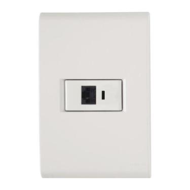 Imagem de Tomada rj45 2x4 bc liz/lux tramontina en