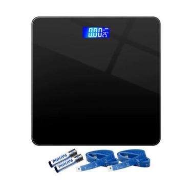 Imagem de Balança Digital de Vidro Corporal Portátil Banheiro Nível das Pilhas T