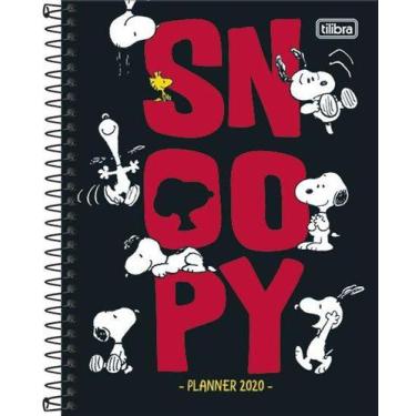 Imagem de Planner Espiral Snoopy Preto 2020 Lançamento Tilibra