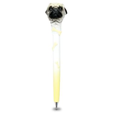 Imagem de Caneta esferográfica Planet Pens Pug Dog – fofa, divertida e exclusiva para crianças e adultos material de escritório, caneta esferográfica colorida para escrita de cães, para escola e escritório