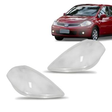 Imagem de Kit Par Lente Farol Tiida 2008 2009 2010 2011 2012 2013