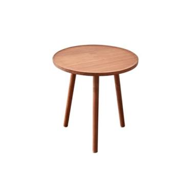 Imagem de Mesa de centro de design simples sofá mesa lateral pequena mesa de centro para sala de estar, quarto, loja de chá com leite, cafeteria, pequena mesa redonda de canto, mesa lateral minimalista para