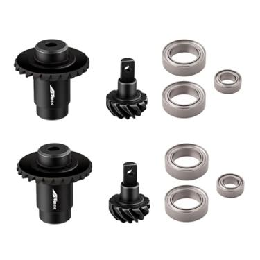 Imagem de NMNRC 2pcs Steel Diff Differential Helical Gear 12T/24T Compatible with FMS 1/24 1/18 FCX24 FCX18 Series Upgrades Part