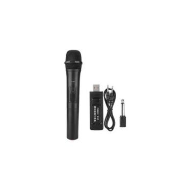 Imagem de Microfone sem fio, receptor USB e plugue Kareoke - Lightbek Official S