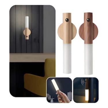 Imagem de Luminária De Led Parede Sensor Quarto Portátil Usb Imã Mesa - Genérica
