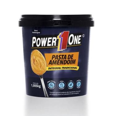 Imagem de Pasta de Amendoim Power One Integral Vegana 1kg  Zero Açúcar, Zero Glú