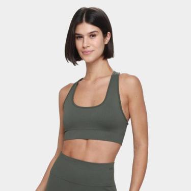 Imagem de Top Olympikus Knit Minimal, Verde escuro, G