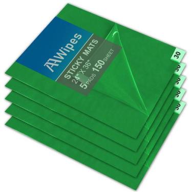 Imagem de Adesivo Sticky Mat AWipes Tacky Pads 60 x 90 cm, 5 pacotes, verde - AA
