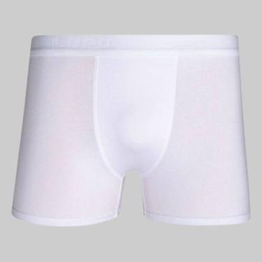 Imagem de Cueca Lupo Boxer Algodão com Elastano 00615-002, Branco, M