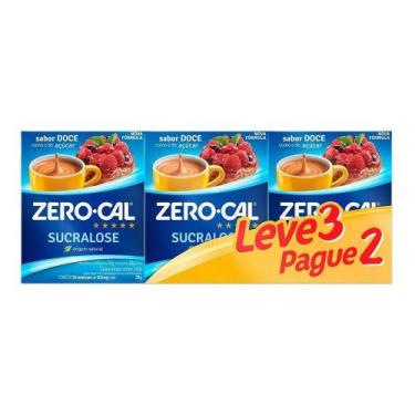 Imagem de Adoçante Zero Cal Sucralose Leve3 e Pague2 600mg 50 unidades - Zero-Ca