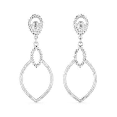 Imagem de Brinco Prateado Luxo Gota de Gala - KOZLO, Unica, U