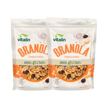 Imagem de Kit 2X: Granola Tradicional Sem Glúten Vitalin 200g