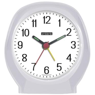 Imagem de Despertador Quartz Ambiente Ref: 1604-021 Branco Redondo