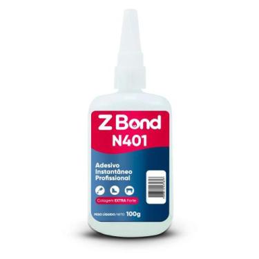 Imagem de Cola ZBond N401 Incolor 100g - Perfeita para Borracha, MDF e Plásticos