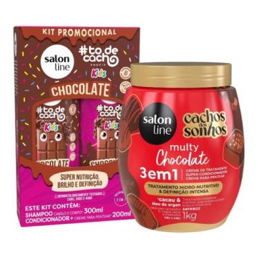 Imagem de Chocolate Salon Line Kit com Shampoo, Condicionador e Creme Multy, Rot