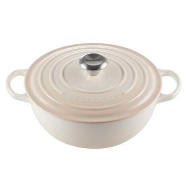 Imagem de Panela Marmita Gourmet Signature 26 cm Branco Meringue Le Creuset