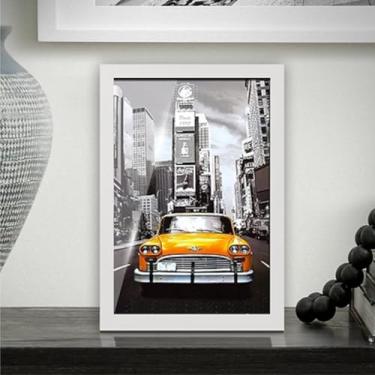 Imagem de Porta Retrato 10x15 com Moldura Branco Com Vidro Decoração Sala