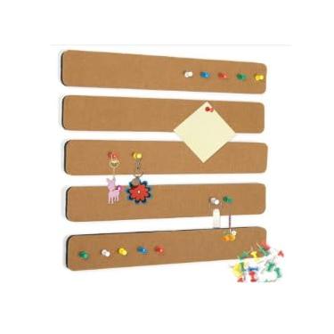 Imagem de Quadro de avisos com tiras de pinos, decoração de parede, quadros de avisos, quadros de cortiça autoadesivos