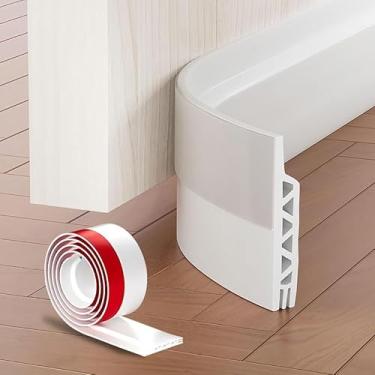 Imagem de Rolha de ar de porta, bujão sob a porta, varredura para portas externas e internas, vedação de porta de decapagem de clima, bloqueador de janela de garagem, isolamento de ar frio, proteção de rascunho