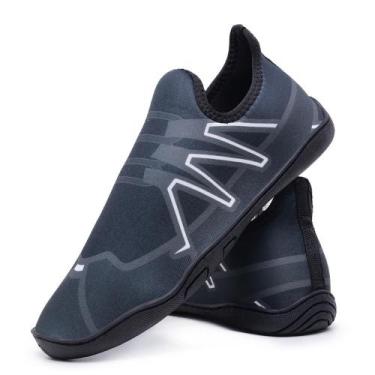 Imagem de Tenis Aquatico Beach Tennis Neoprene Estampada Confortavel Solado Borr