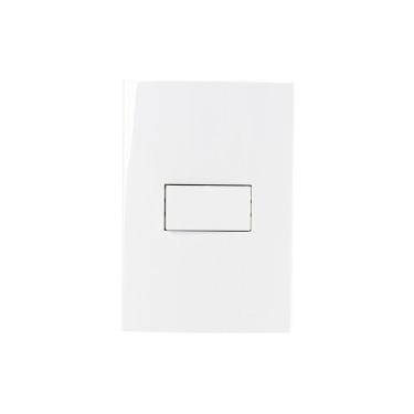 Imagem de Interruptor Intermediário Margirius Sleek 10a Com Placa 4x2 Branco