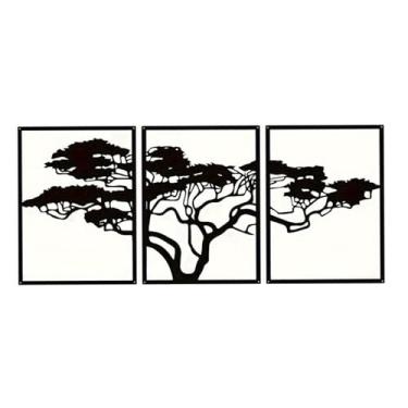 Imagem de IEUDNS Conjunto de 3 peças de decoração de parede em metal, escultura decorativa, ideal para sala de estar, escritório e quarto. Perfeito para presentear em, 29.3 Cm