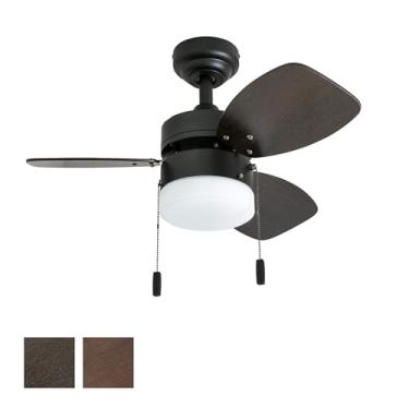 Imagem de Honeywell Ceiling Fans Ocean Breeze 3 lâminas, ventilador de teto interno de 76,2 cm com luz LED fosca