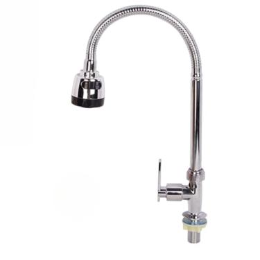 Imagem de Torneira Gourmet de Mesa com Ducha para Cozinha, Torneiras Manuais para Pia de Cozinha Acabamento em Inox