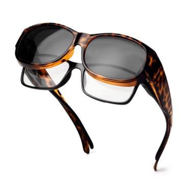 Imagem de Óculos de sol Face Shadow Polarized Fit Over Glasses Femininos