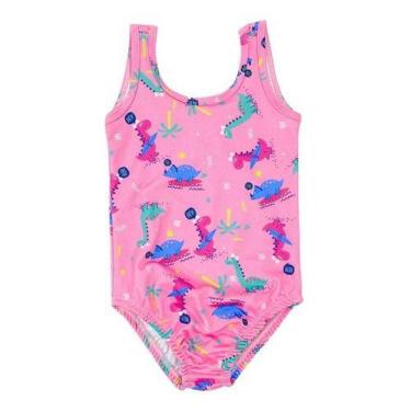 Imagem de Maio Menina Natação Praia Piscina Infantil Juvenil Com Forro - Fofotin