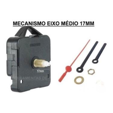 Imagem de Mecanismo Relógio Parede Eixo Medio 17mm Silencioso - QUARTZ