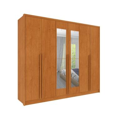 Imagem de Roupeiro Realeza Com Espelho 6 Portas Tcil Cinamomo