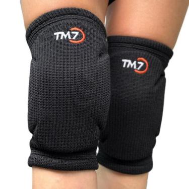 Imagem de Joelheira Esportiva Vôlei Profissional Preta PRO Light Unissex TM7 Spo